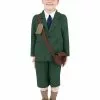 Smiffys World War II Evacuee Boy Costume, Green -Wigs Shop 38669