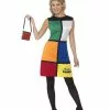 Smiffys Rubik’s Cube Costume, Multi-Coloured -Wigs Shop 38791