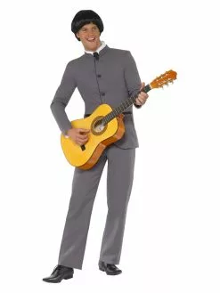 Smiffys Fab Four Iconic Costume, Grey