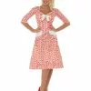 Smiffys WW2 Sweetheart Costume, Red -Wigs Shop 39384