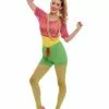 Smiffys Let’s Get Physical Girl Costume, Multi-Coloured -Wigs Shop 39465