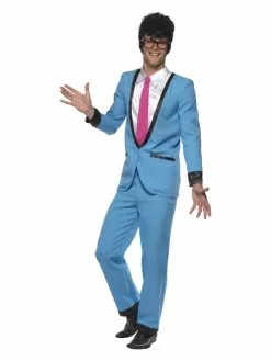 Smiffys Teddy Boy Costume, Blue