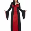 Smiffys Dark Temptress Costume, Red -Wigs Shop 40077