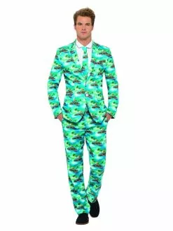 Smiffys Aloha! Suit, Blue