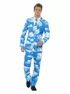 Smiffys Sky High Suit, Blue