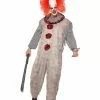 Smiffys Vintage Clown Costume, Grey & Red -Wigs Shop 40325