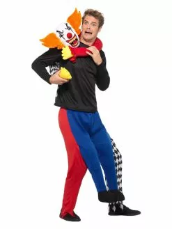 Smiffys Piggyback Kidnap Clown Costume, Multi-Coloured