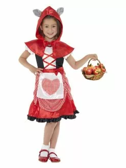 Smiffys Miss Hood Costume, Red