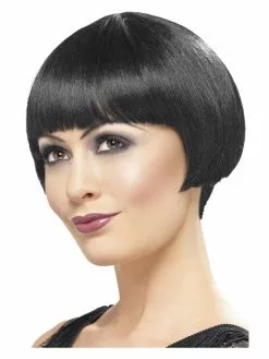 Smiffys 20s Flapper Bob Wig, Black