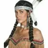 Smiffys Native American Inspired Wig, Black 1 Smiffys Native American Inspired Wig, Black -Wigs Shop 42042