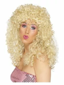 Smiffys Boogie Babe Wig, Blonde