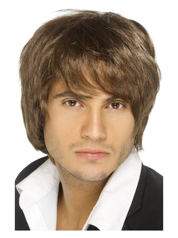Smiffys Boy Band Wig, Brown 3 Smiffys Boy Band Wig, Brown