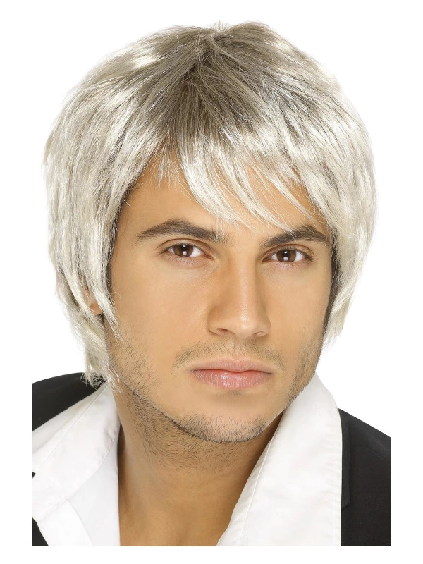 Smiffys Boy Band Wig, Blonde & Brown 3 Smiffys Boy Band Wig, Blonde & Brown