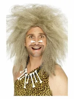 Smiffys Crazy Caveman Wig, Blonde