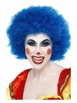 Smiffys Crazy Clown Wig, Blue