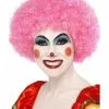Smiffys Crazy Clown Wig, Pink -Wigs Shop 42086