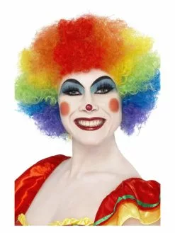 Smiffys Crazy Clown Wig, Rainbow