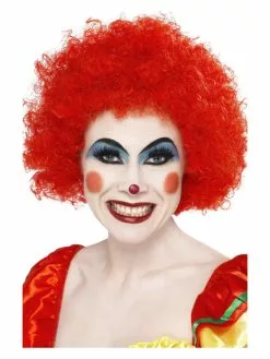 Smiffys Crazy Clown Wig, Red