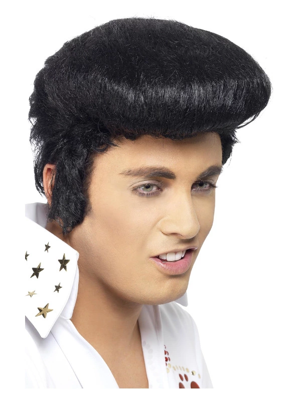 Smiffys Elvis Deluxe Wig, Black 3 Smiffys Elvis Deluxe Wig, Black
