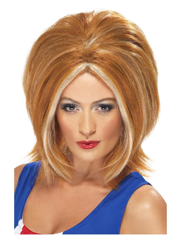 Smiffys Girl Power Wig, Ginger 3 Smiffys Girl Power Wig, Ginger