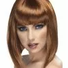 Smiffys Glam Wig, Brown -Wigs Shop 42135