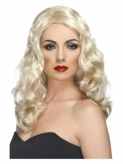Smiffys Glamorous Wig, Blonde