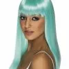 Smiffys Glamourama Wig, Neon Aqua -Wigs Shop 42157