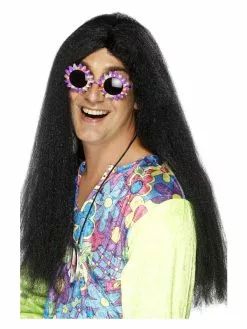Smiffys Hippy Wig, Black