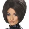 Smiffys Posh Power Wig, Brown -Wigs Shop 42229