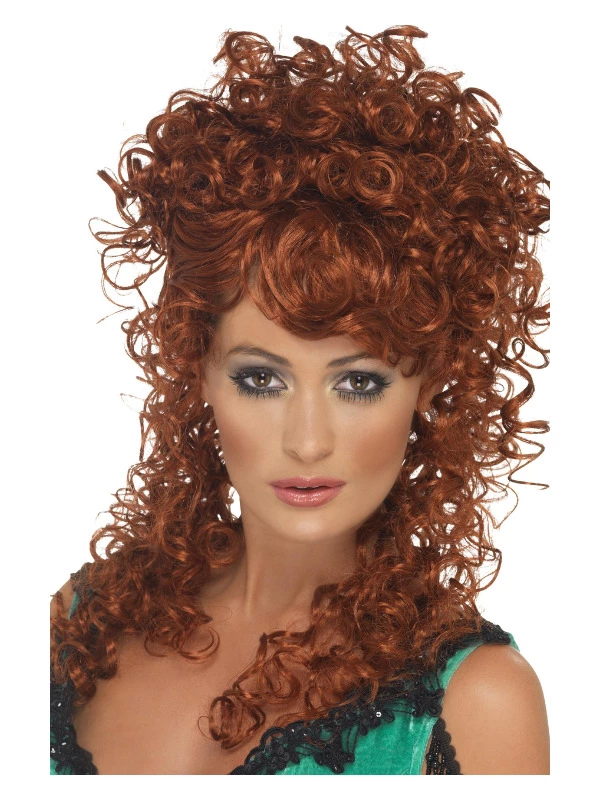 Smiffys Saloon Girl Wig, Auburn 3 Smiffys Saloon Girl Wig, Auburn