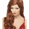 Smiffys Silver Screen Sensation Wig, Auburn 2 Smiffys Silver Screen Sensation Wig, Auburn -Wigs Shop 42257