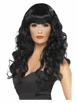 Smiffys Siren Wig, Black