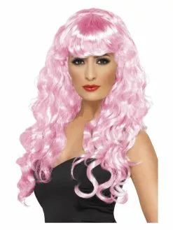 Smiffys Siren Wig, Pink