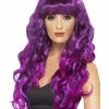 Smiffys Siren Wig, Purple -Wigs Shop 42266