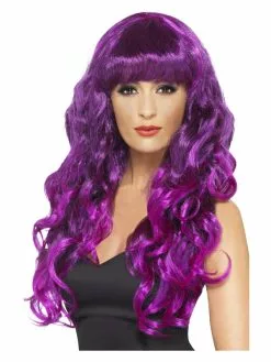 Smiffys Siren Wig, Purple