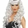 Smiffys Siren Wig, White 1 Smiffys Siren Wig, White -Wigs Shop 42269