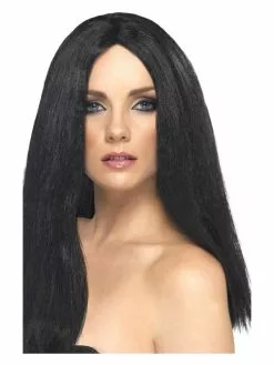 Smiffys Star Style Wig, Black