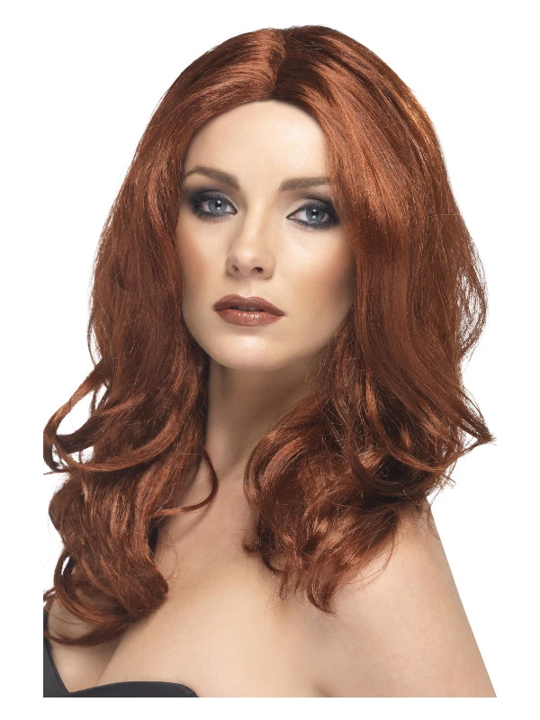 Smiffys Superstar Wig, Auburn 3 Smiffys Superstar Wig, Auburn