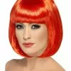 Smiffys Partyrama Wig, 12 Inch, Red -Wigs Shop 42390