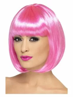 Smiffys Partyrama Wig, 12 Inch, Pink