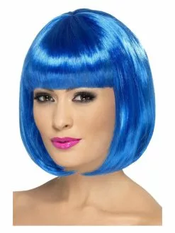 Smiffys Partyrama Wig, 12 Inch, Blue