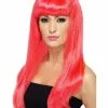 Smiffys Babelicious Wig, Neon Pink -Wigs Shop 42421