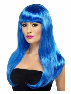 Smiffys Babelicious Wig, Blue