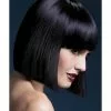 Smiffys Fever Lola Wig, Black -Wigs Shop 42489