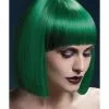 Smiffys Fever Lola Wig, Green -Wigs Shop 42494