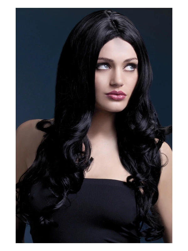 Smiffys Fever Rhianne Wig, Black 3 Smiffys Fever Rhianne Wig, Black