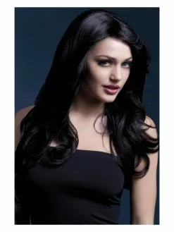 Smiffys Fever Nicole Wig, Black