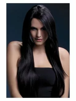 Smiffys Fever Amber Wig, Black