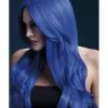 Smiffys Fever Khloe Wig, Neon Blue -Wigs Shop 42546