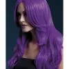 Smiffys Fever Khloe Wig, Neon Purple -Wigs Shop 42548